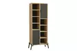 Bokhylla Hanah Home Otranto Safir Ek Antracit Spånskiva 58,6x160x30 cm - Bokhyllor - 8683743027668 - 1