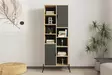 Bokhylla Hanah Home Otranto Safir Ek Antracit Spånskiva 58,6x160x30 cm - Bokhyllor - 8683743027668 - 3