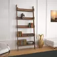 Bokhylla Hanah Home Walnut Valnöt Spånskiva 80x195x32 cm - Bokhyllor - 8681875037838 - 2