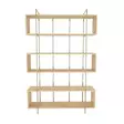 Bokhylla Hanah Home Bruti Ek Guld Spånskiva 120x180x29,6 cm - Bokhyllor - 8683743958948 - 5