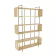 Bokhylla Hanah Home Bruti Ek Guld Spånskiva 120x180x29,6 cm - Bokhyllor - 8683743958948 - 1