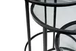 Nästbord Hanah Home Alya Svart Härdat Glas 34x50x34 42x54x42 50x58x50 cm - Bord - 8683742475248 - 6