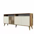 Konsolbord Hanah Home Milan Valnöt Cream Spånskiva 180x78x35 cm - Byråer och skåp - 8683342719278 - 1