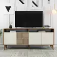 Konsolbord Hanah Home Milan Valnöt Cream Spånskiva 180x78x35 cm - Byråer och skåp - 8683342719278 - 6
