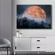 Canvastavla Wallity Orange Marinblå Svart Canvas Trä 70x100 cm - Tavlor och ramar - 8683743826278 - 2