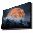 Canvastavla Wallity Orange Marinblå Svart Canvas Trä 70x100 cm - Tavlor och ramar - 8683743826278 - 3
