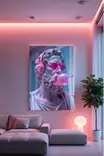 Glastavla Wallity Flerfärgad Glas 70x100 cm - Tavlor och ramar - 8684283660568 - 2
