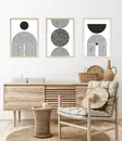Inramad MDF-tavla Wallity Flerfärgad MDF 50x70 cm 3 Delar - Tavlor och ramar - 8684282339298 - 3