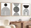 Inramad MDF-tavla Wallity Flerfärgad MDF 50x70 cm 3 Delar - Tavlor och ramar - 8684282339298 - 1