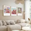 Inramad MDF-tavla Wallxpert Flerfärgad MDF 50x35 cm 3 Delar - Tavlor och ramar - 8684282725428 - 3