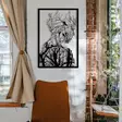 Väggdekor Metall Wallity Arakan Svart Metall 42x62 cm - Dekorationer, prydnadsföremål - 8683342112048 - 4
