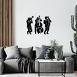 Väggdekor Metall Wallity Münis Svart Metall 61x47 cm - Dekorationer, prydnadsföremål - 8683342203258 - 2