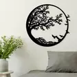 Väggdekor Metall Wallity Night Svart Metall 68x1,5x66 cm - Dekorationer, prydnadsföremål - 8683342260848 - 3