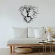Väggdekor Metall Wallity Entrika Svart Metall 70x64 cm - Dekorationer, prydnadsföremål - 8683342213578 - 5