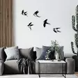 Väggdekor Metall Wallity Ebabil Svart Metall 27x26 cm 29x26,5 cm 31x19 cm 24x32 cm 29x31,5 cm 5 Delar - Dekorationer, prydnadsföremål - 8683742939948 - 5