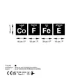 Väggdekor Metall Wallity Coffee 13 Svart Metall 18x18 cm 4 Delar - Dekorationer, prydnadsföremål - 8684282140948 - 6