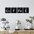 Väggdekor Metall Wallity Coffee 13 Svart Metall 18x18 cm 4 Delar - Dekorationer, prydnadsföremål - 8684282140948 - 2