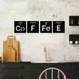 Väggdekor Metall Wallity Coffee 13 Svart Metall 18x18 cm 4 Delar - Dekorationer, prydnadsföremål - 8684282140948 - 4