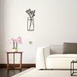Väggdekor Metall Wallity Flower 5 Svart Metall 58x61 cm - Dekorationer, prydnadsföremål - 8681875586428 - 4