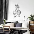 Väggdekor Metall Wallity Sorella-1 Svart Metall 34x61 cm - Dekorationer, prydnadsföremål - 8684282418948 - 5