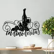 Väggdekor Metall Wallity Veritas 3 Svart Metall 56x42 cm - Dekorationer, prydnadsföremål - 8684282360308 - 2