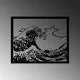 Väggdekor Metall Wallity Hokusai Svart Metall 56x45 cm - Dekorationer, prydnadsföremål - 8684282391678 - 5