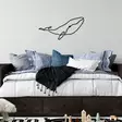 Väggdekor Metall Wallity Whale M Svart Metall 50x25 cm - Dekorationer, prydnadsföremål - 8683742829508 - 3