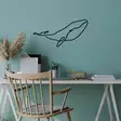 Väggdekor Metall Wallity Whale M Svart Metall 50x25 cm - Dekorationer, prydnadsföremål - 8683742829508 - 2