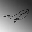 Väggdekor Metall Wallity Whale M Svart Metall 50x25 cm - Dekorationer, prydnadsföremål - 8683742829508 - 5