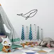 Väggdekor Metall Wallity Whale M Svart Metall 50x25 cm - Dekorationer, prydnadsföremål - 8683742829508 - 4