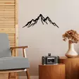 Väggdekor Metall Wallity Mountain 11 Svart Metall 52x20 cm - Dekorationer, prydnadsföremål - 8683742828518 - 3