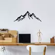 Väggdekor Metall Wallity Mountain 11 Svart Metall 52x20 cm - Dekorationer, prydnadsföremål - 8683742828518 - 2