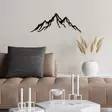 Väggdekor Metall Wallity Mountain 11 Svart Metall 52x20 cm - Dekorationer, prydnadsföremål - 8683742828518 - 4