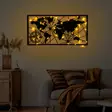 Väggdekor Metall Wallity World Map Led Svart Metall 60x120 cm - Dekorationer, prydnadsföremål - 8684282635208 - 5