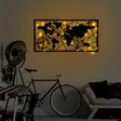 Väggdekor Metall Wallity World Map Led Svart Metall 60x120 cm - Dekorationer, prydnadsföremål - 8684282635208 - 4