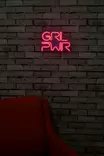 Dekorativ Led Väggbelysning Wallity Girl Power Rosa Plast 36x25 cm - Ljussmycken och ljusfigurer - 8682870288348 - 5