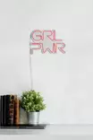 Dekorativ Led Väggbelysning Wallity Girl Power Rosa Plast 36x25 cm - Ljussmycken och ljusfigurer - 8682870288348 - 6