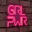 Dekorativ Led Väggbelysning Wallity Girl Power Rosa Plast 36x25 cm - Ljussmycken och ljusfigurer - 8682870288348 - 2