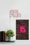 Dekorativ Led Väggbelysning Wallity Girl Power Rosa Plast 36x25 cm - Ljussmycken och ljusfigurer - 8682870288348 - 4