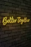 Dekorativ Led Väggbelysning Wallity Better Together Gul Plast 84x16 cm - Ljussmycken och ljusfigurer - 8682870287488 - 3