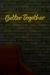 Dekorativ Led Väggbelysning Wallity Better Together Gul Plast 84x16 cm - Ljussmycken och ljusfigurer - 8682870287488 - 4