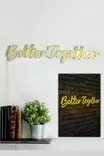 Dekorativ Led Väggbelysning Wallity Better Together Gul Plast 84x16 cm - Ljussmycken och ljusfigurer - 8682870287488 - 5