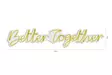 Dekorativ Led Väggbelysning Wallity Better Together Gul Plast 84x16 cm - Ljussmycken och ljusfigurer - 8682870287488 - 9