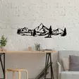 Väggdekor Metall Wallity Landscape 4 Svart Metall 20x70 cm - Dekorationer, prydnadsföremål - 8683743439188 - 3
