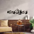 Väggdekor Metall Wallity Landscape 4 Svart Metall 20x70 cm - Dekorationer, prydnadsföremål - 8683743439188 - 4