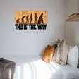 Väggdekor Trä Wallity Evrim Svart Trä 58x37 cm - Dekorationer, prydnadsföremål - 8682870968738 - 5
