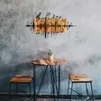 Väggdekor Trä Wallity Svart Valnöt Metall Trä 90x47 cm - Dekorationer, prydnadsföremål - 8682870972018 - 5