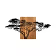 Väggdekor Trä Wallxpert Acacia Tree Svart Trä/Metall 144x3x70 cm - Dekorationer, prydnadsföremål - 8683342940658 - 1
