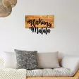 Väggdekor Trä Wallity Hakuna Matata Valnöt/Svart Trä/Metall 58x38 cm - Dekorationer, prydnadsföremål - 8681875562248 - 2