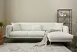 Hörnbäddsoffa Atelier del Sofa Simena Cream Polyester 77x70x77 cm - Soffor - 8683743317608 - 3